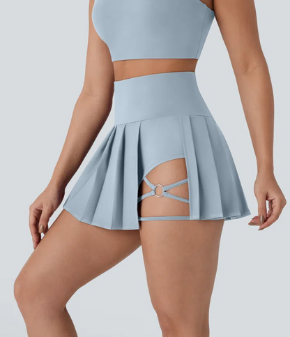 Pleated Mini Skirt 2in1