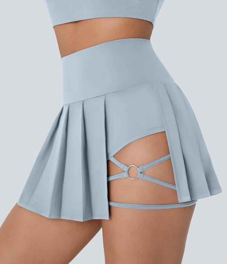 Pleated Mini Skirt 2in1