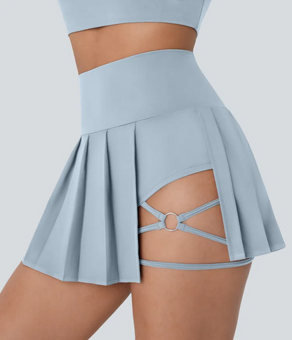 Pleated Mini Skirt 2in1