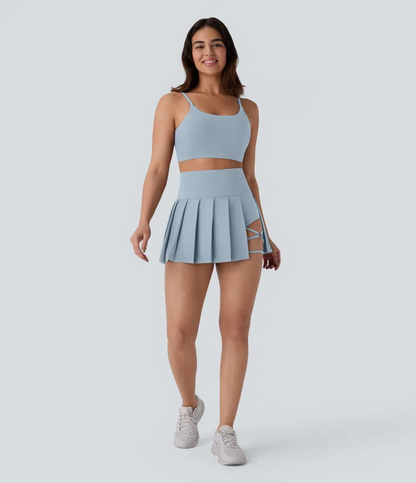 Pleated Mini Skirt 2in1