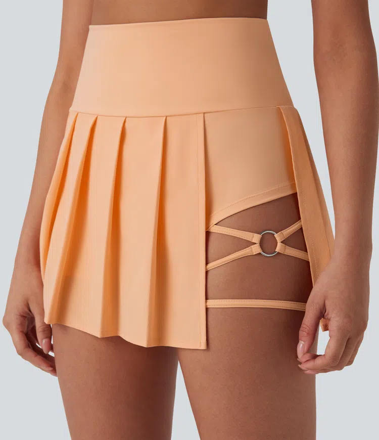 Pleated Mini Skirt 2in1