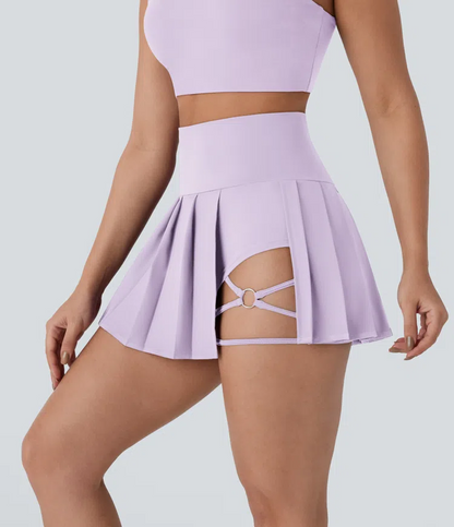 Pleated Mini Skirt 2in1