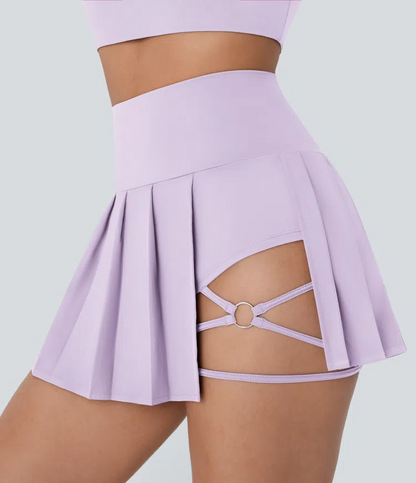 Pleated Mini Skirt 2in1