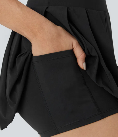 Pleated Mini Skirt 2in1