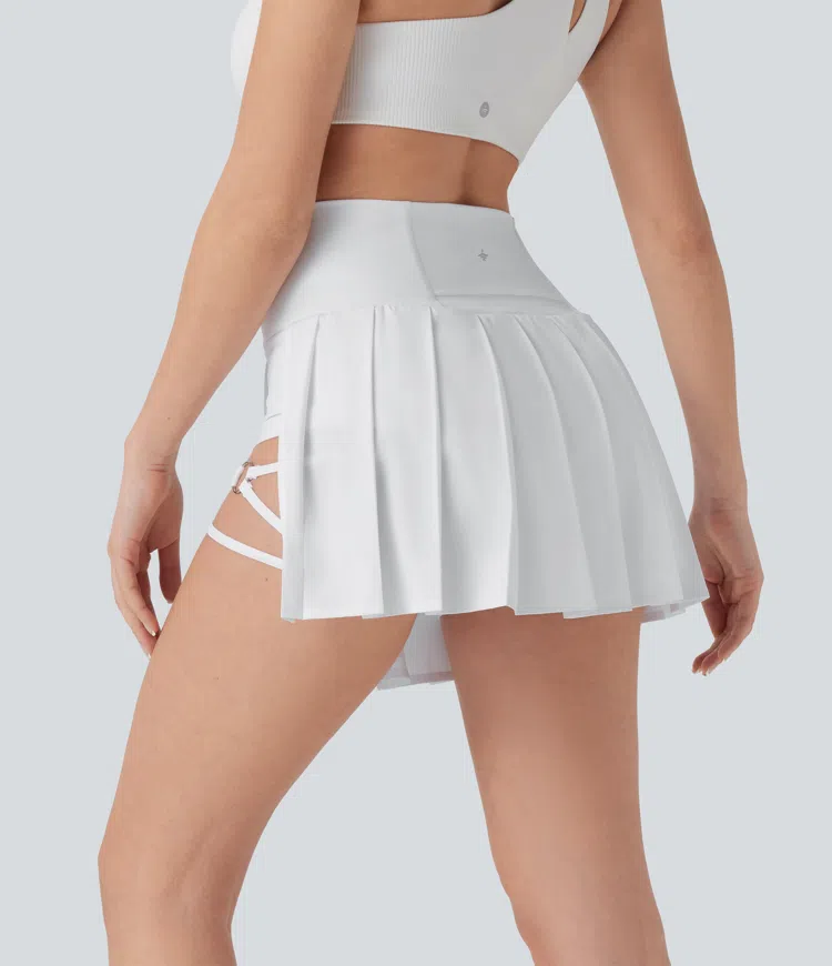 Pleated Mini Skirt 2in1
