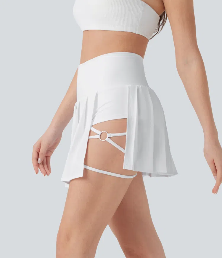 Pleated Mini Skirt 2in1