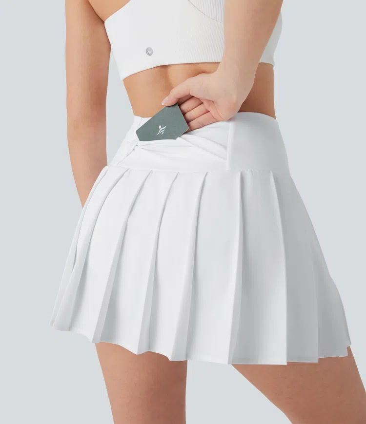 Pleated Mini Skirt 2in1