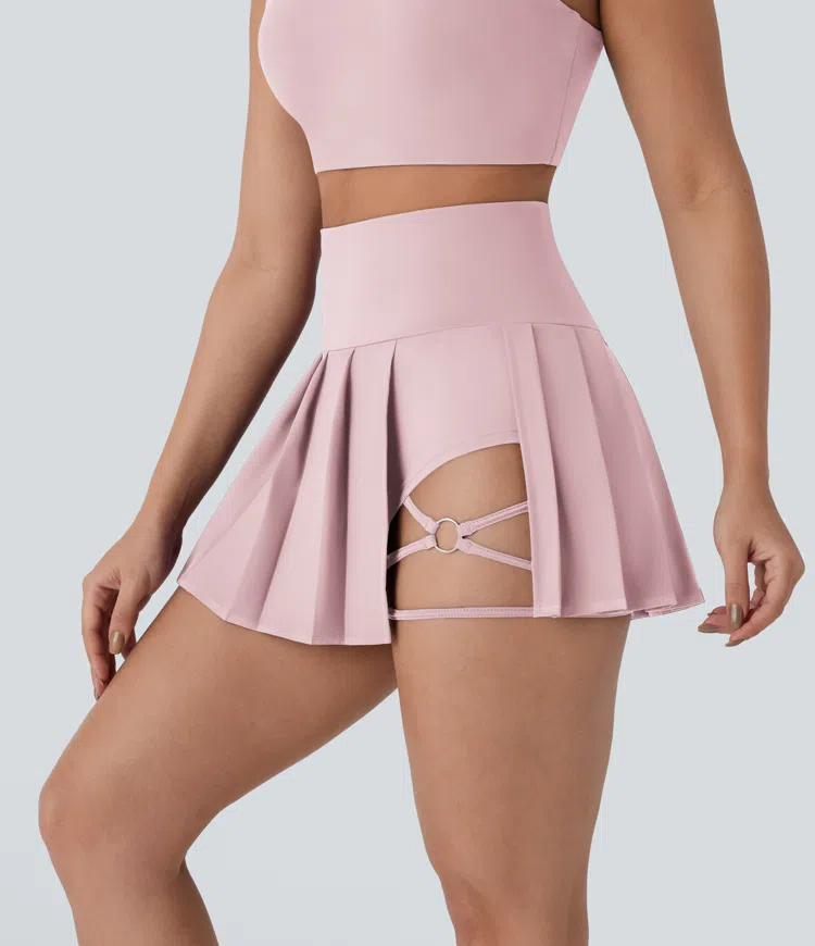Pleated Mini Skirt 2in1