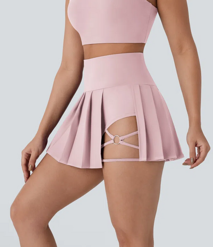 Pleated Mini Skirt 2in1