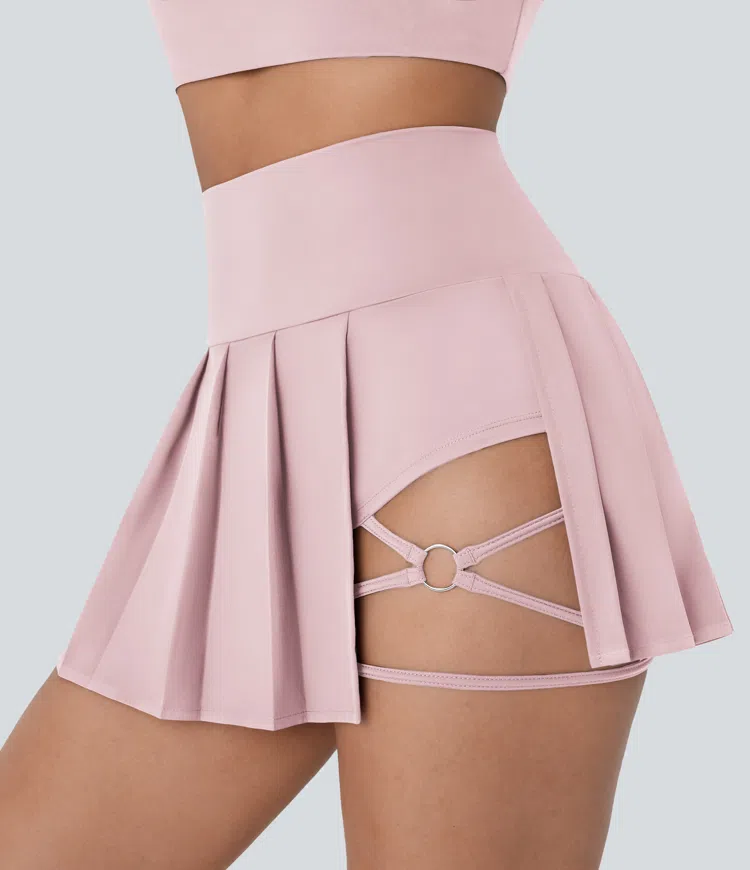 Pleated Mini Skirt 2in1