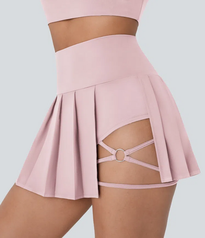 Pleated Mini Skirt 2in1
