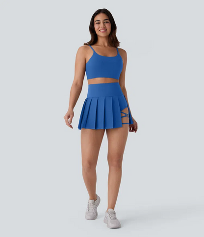 Pleated Mini Skirt 2in1