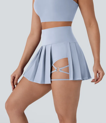 Pleated Mini Skirt 2in1