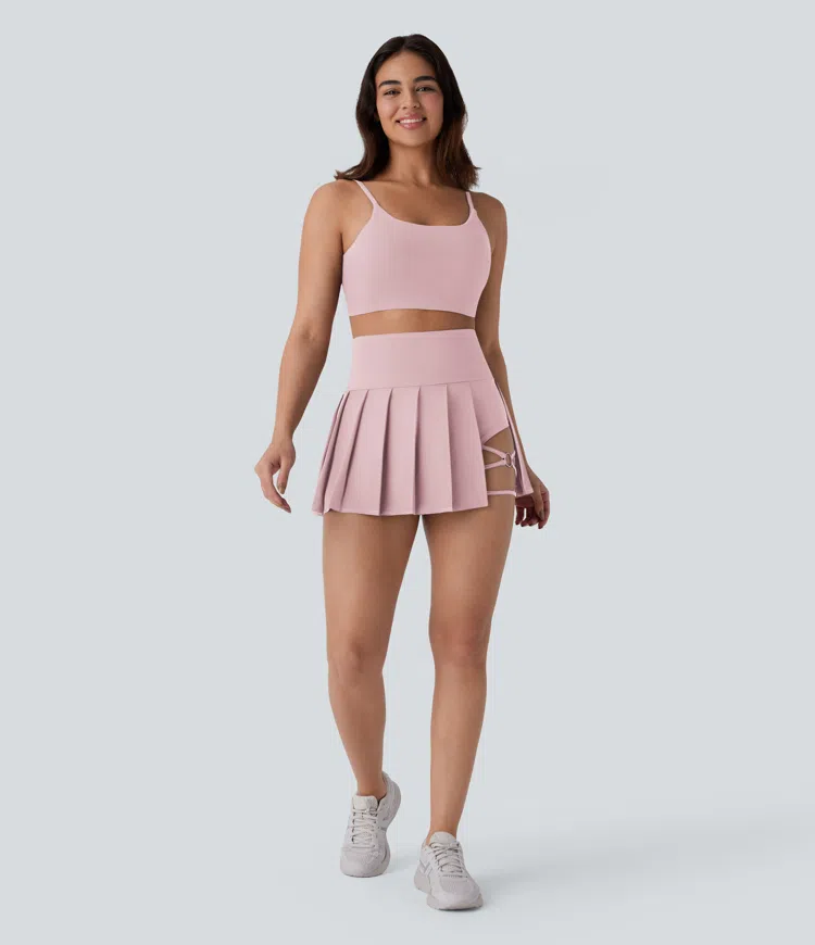 Pleated Mini Skirt 2in1