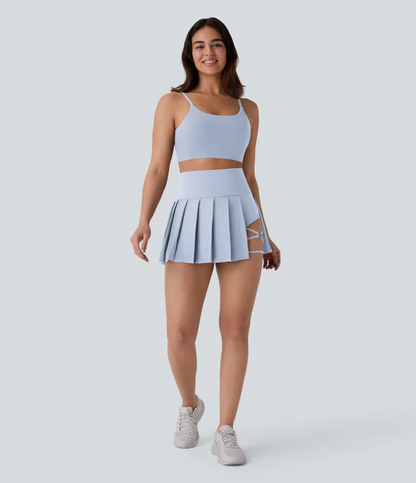 Pleated Mini Skirt 2in1