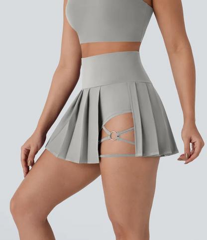 Pleated Mini Skirt 2in1