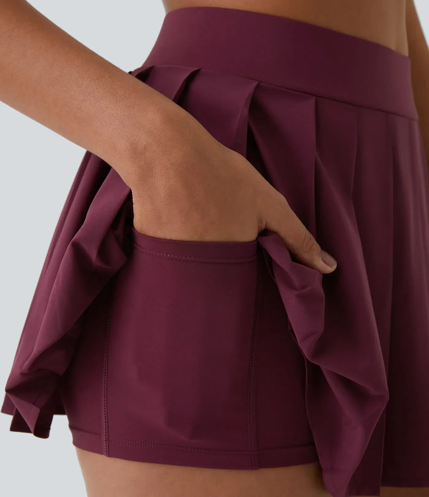 Pleated Mini Skirt 2in1